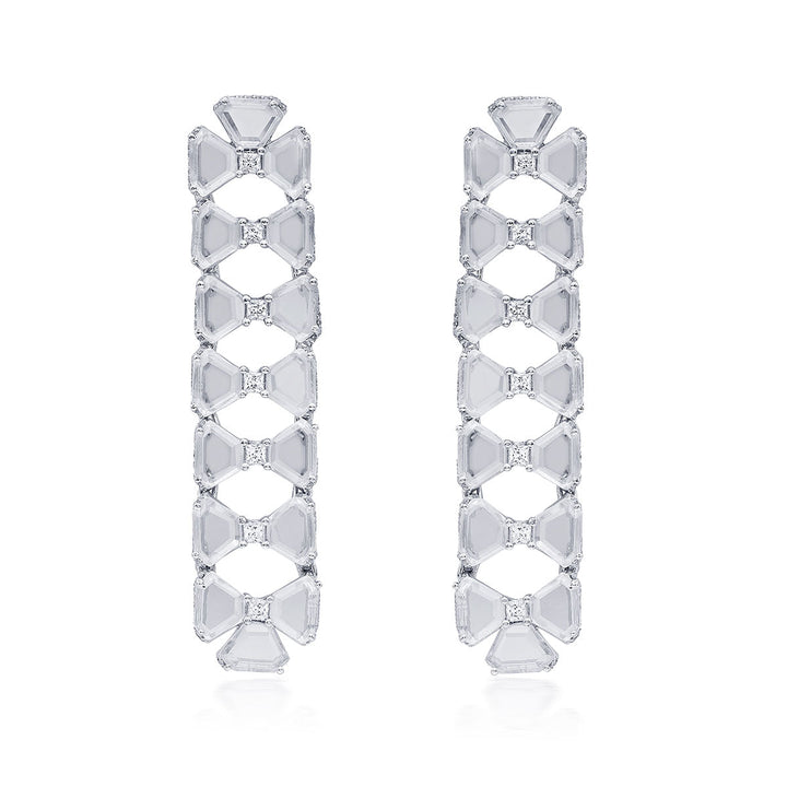 White Dangler EARRING for Women by Isharya | Modern Indian Jewellery