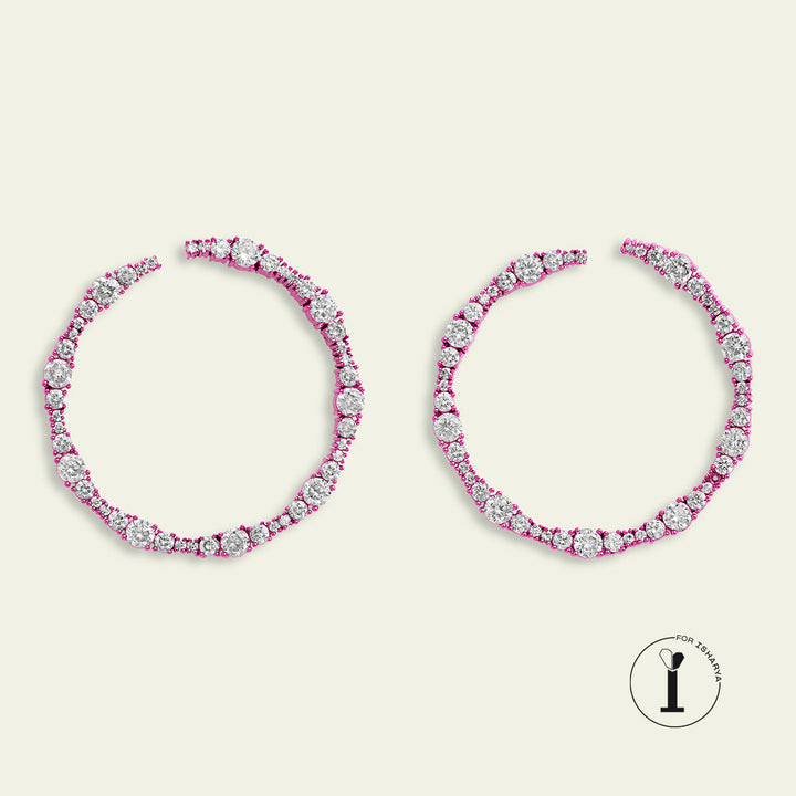 Pink Circle Studs
