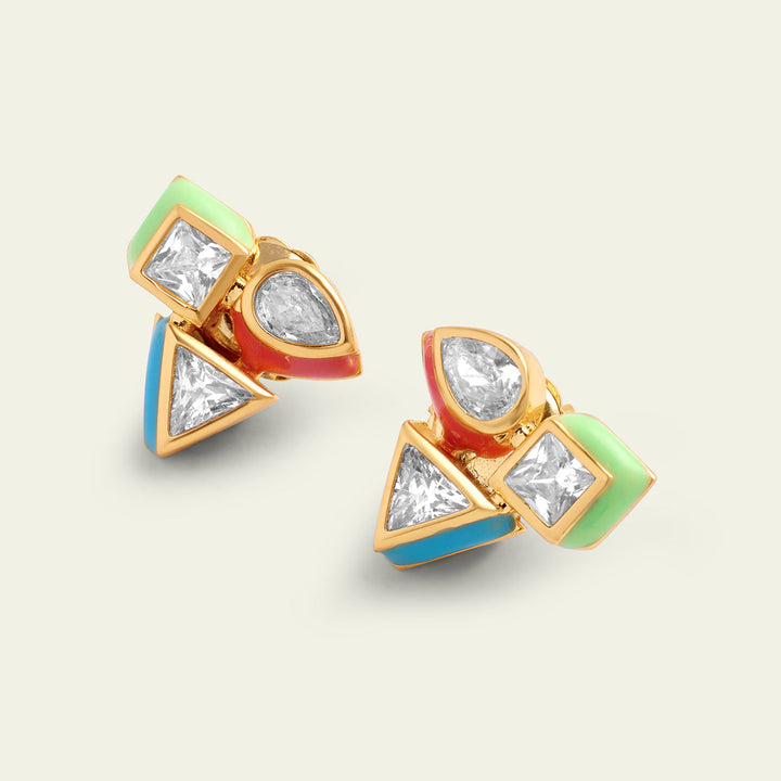 Multi Stud Earring for Women by Isharya | Modern Indian Jewellery