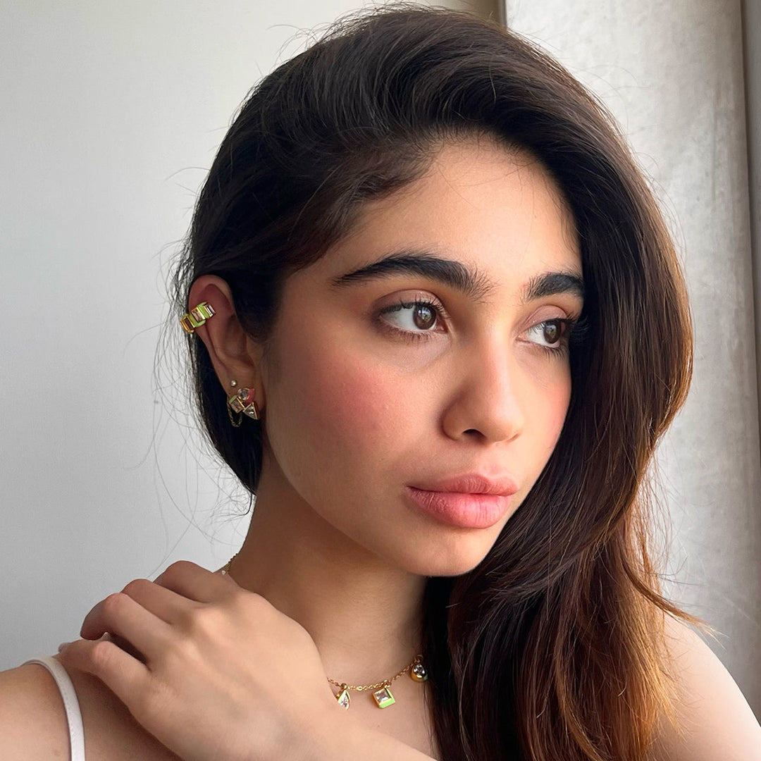 Anushree Sardesai Multicolour Geometric Studs