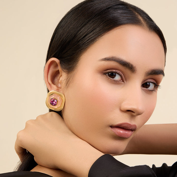 Think Pink Statement Studs