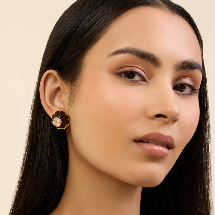 Back To Black Earrings