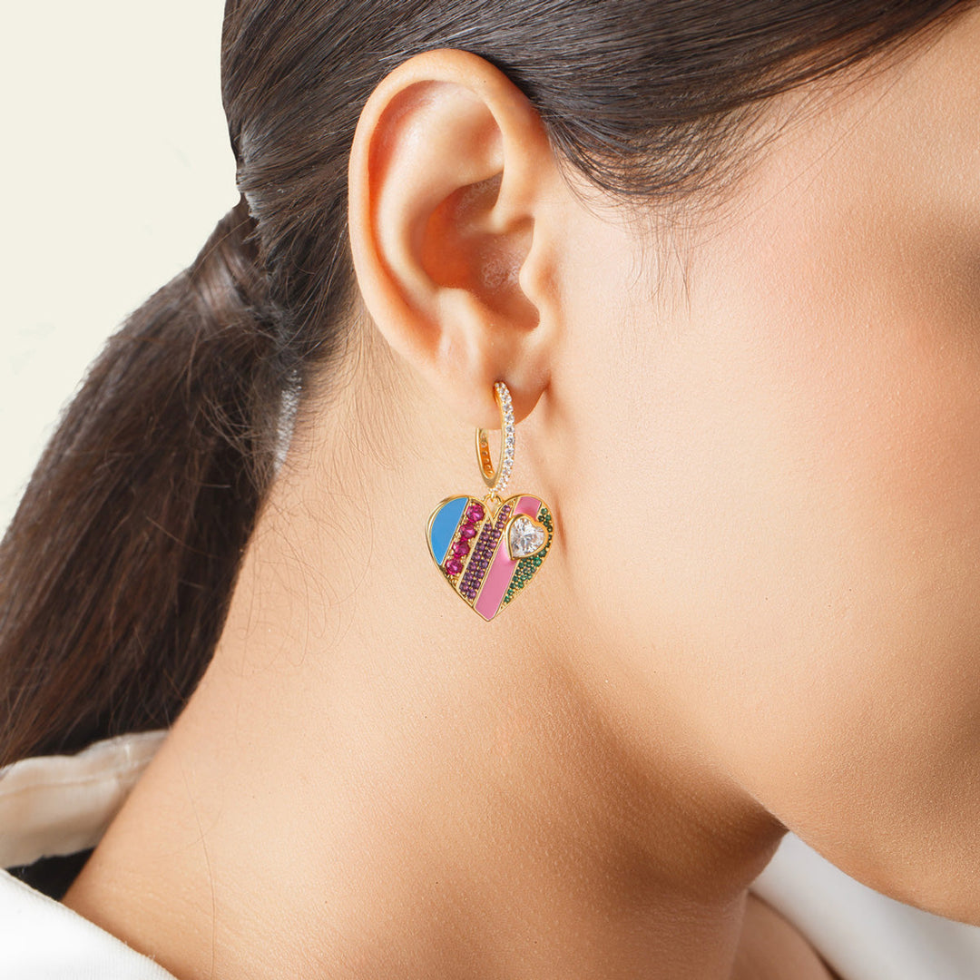 Multi Drop Earring for Women by Isharya | Modern Indian Jewellery