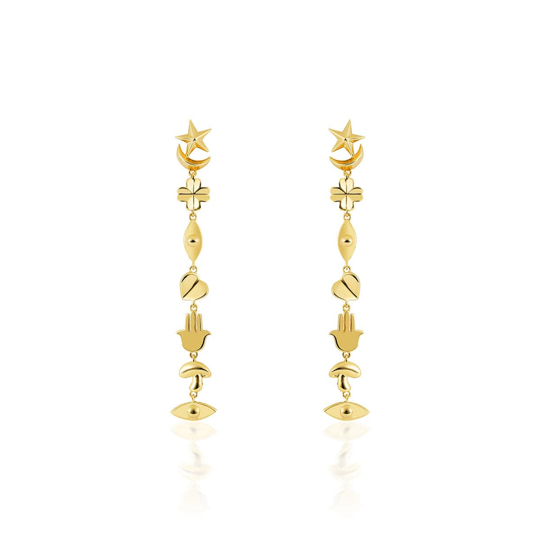 Lucky Charms Long Earrings