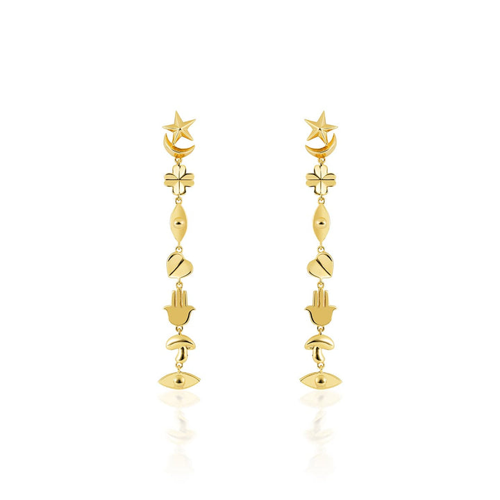 Lucky Charms Long Earrings