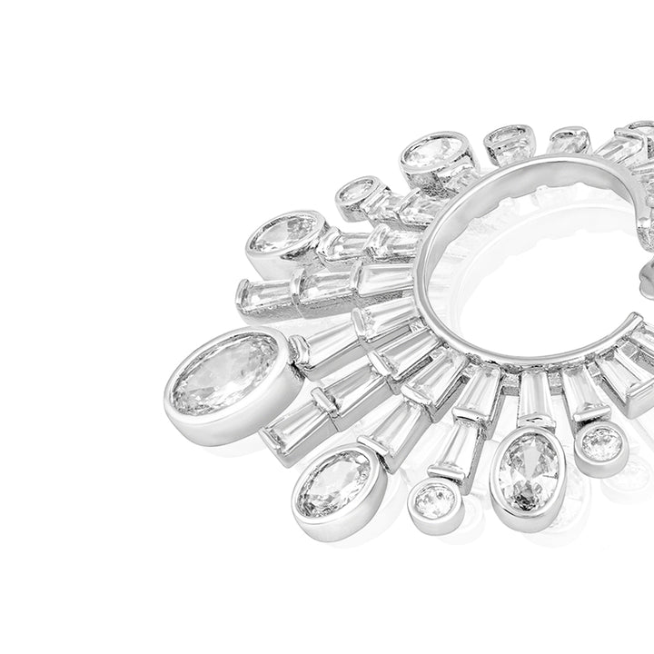 White Stud Earring for Women by Isharya | Modern Indian Jewellery