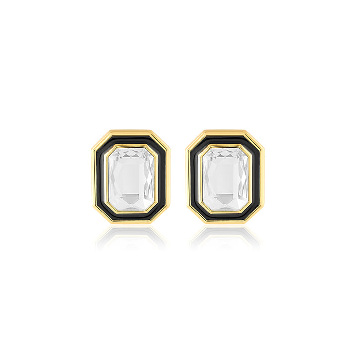 White Metaverse Button Studs