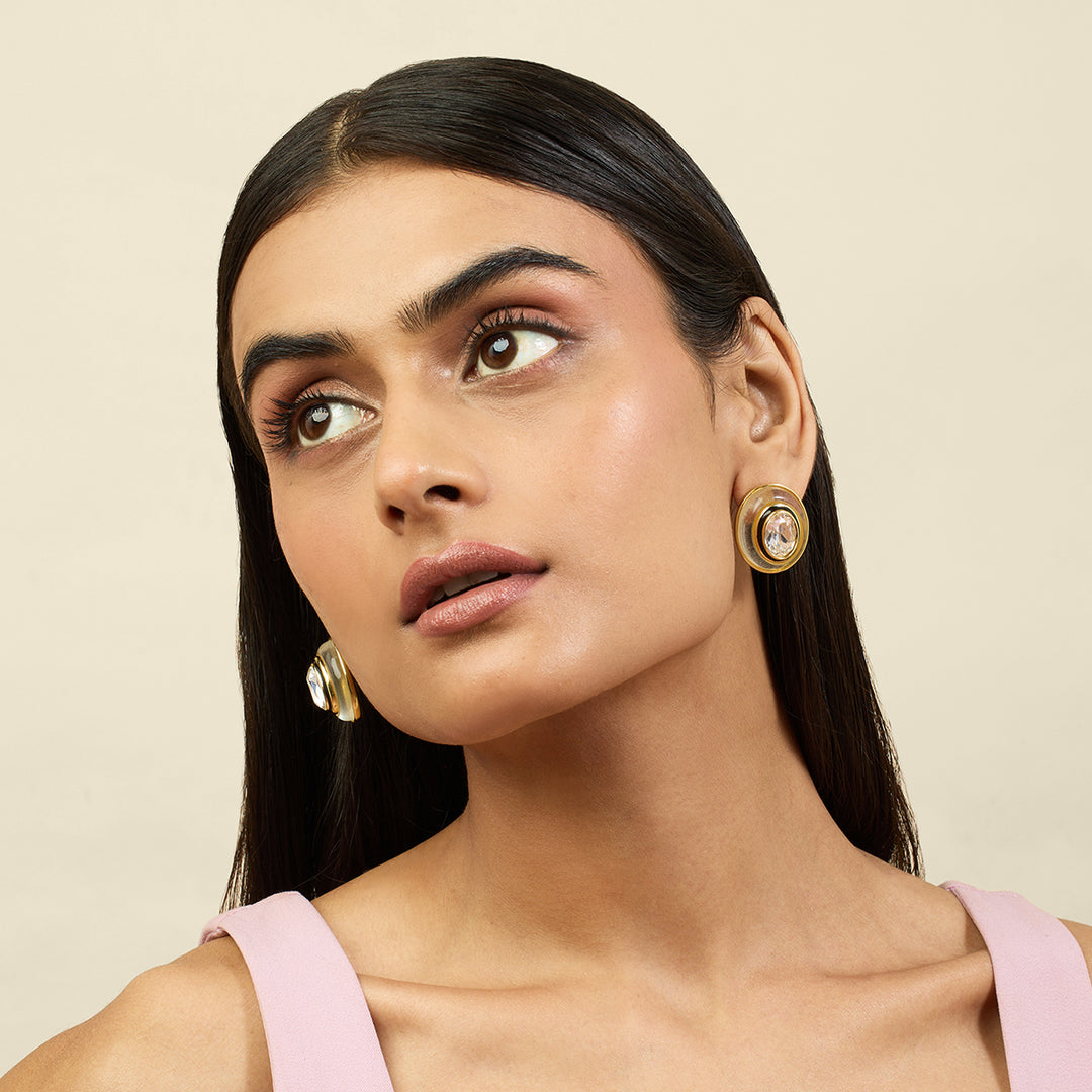 Oceanus Button Earrings