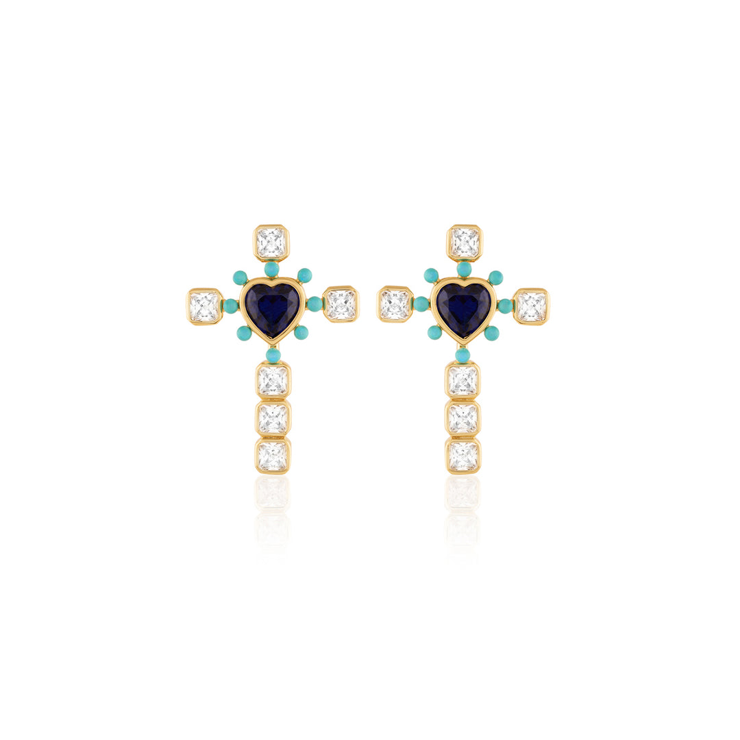 Cross My Heart Earrings