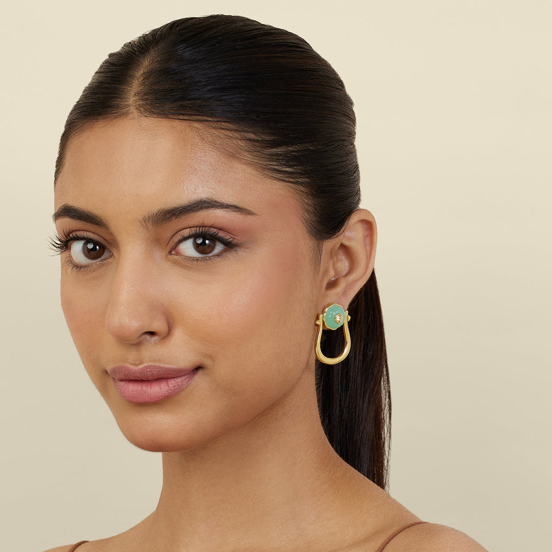 Azure Bloom Stud Earrings