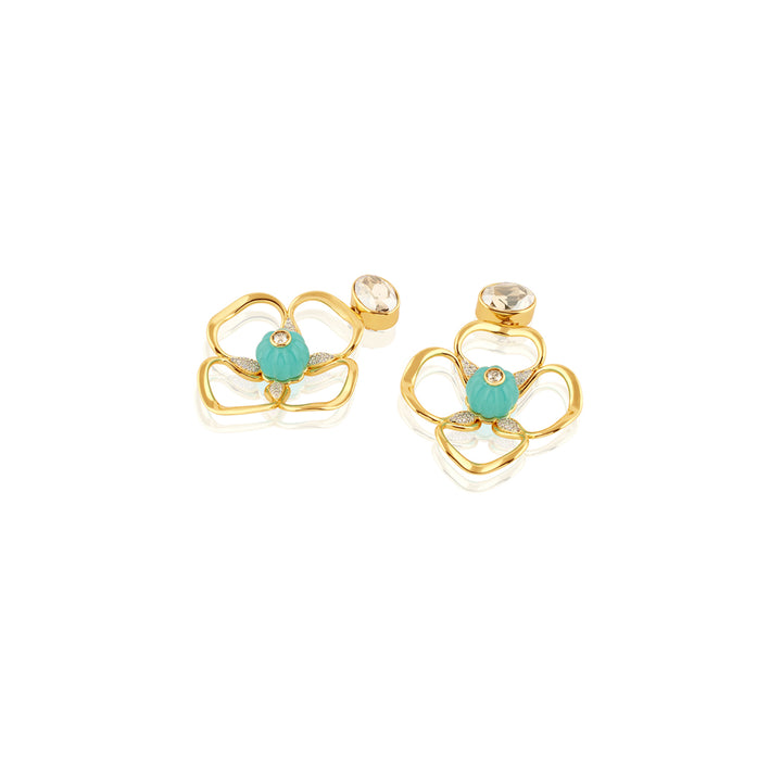 Midnight Bloom Dangler Earrings