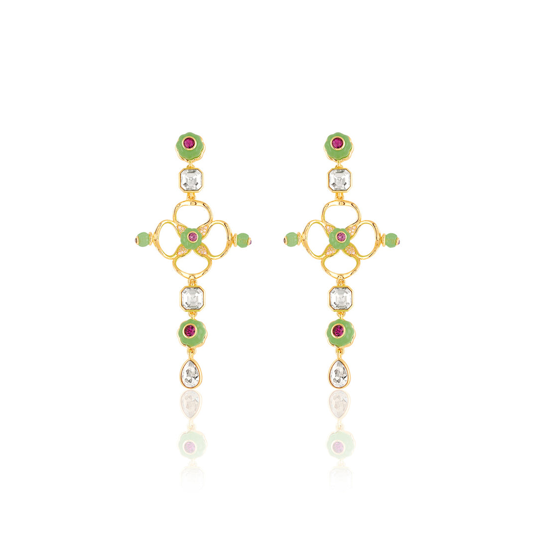 Botanic Brilliance Dangler Earrings