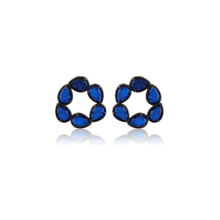 Navy Muse Stud Earrings
