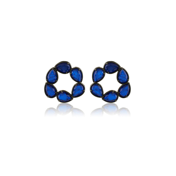 Navy Muse Stud Earrings