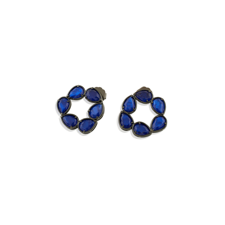 Navy Muse Stud Earrings