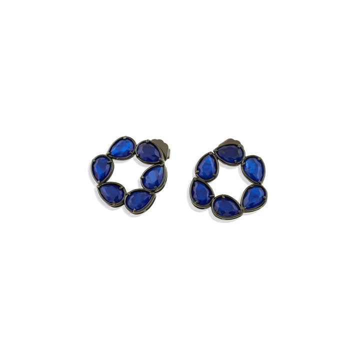 Navy Muse Stud Earrings