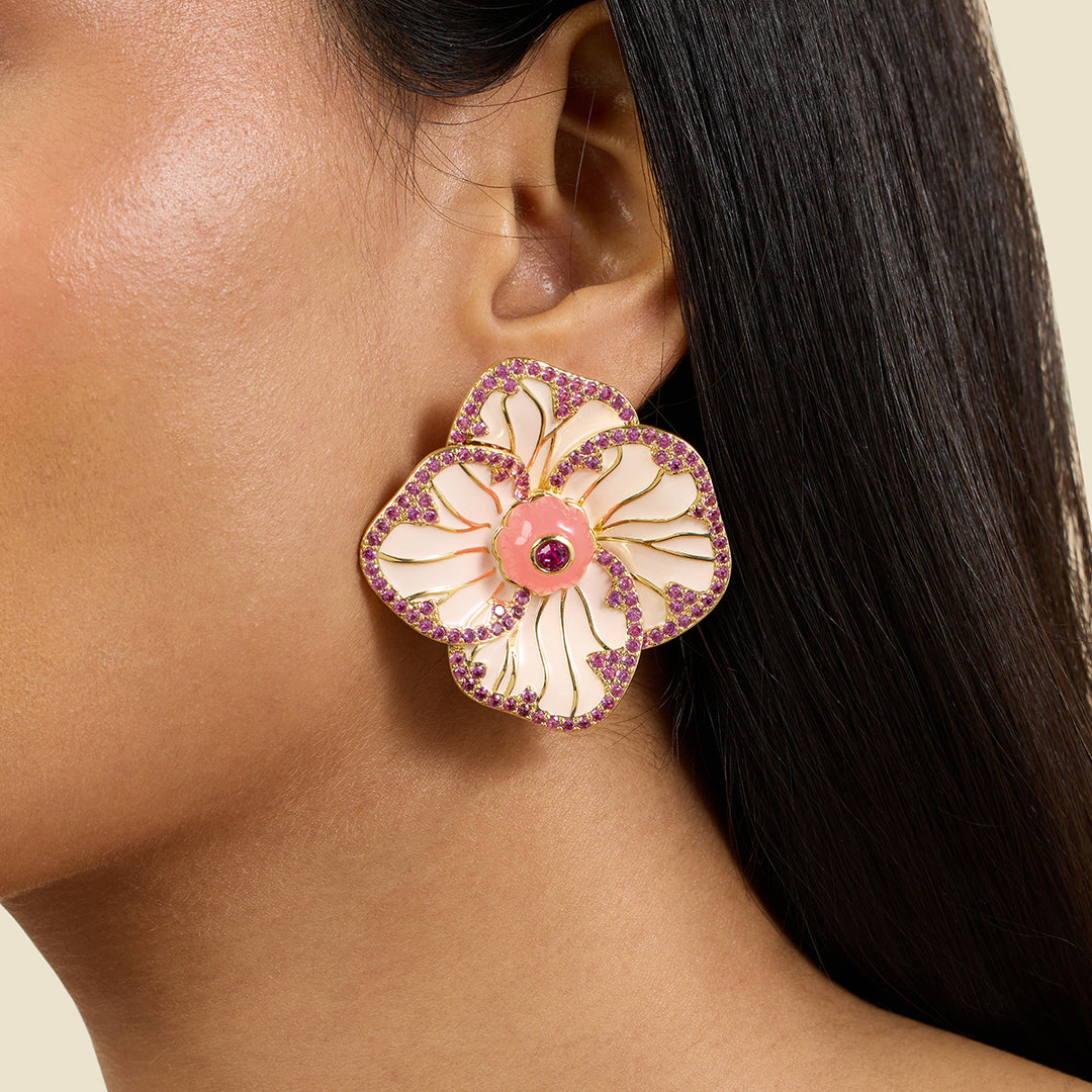Rosé Frost Stud Earrings