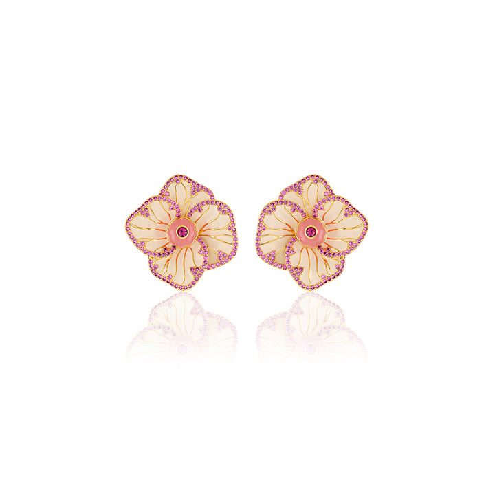 Rosé Frost Stud Earrings