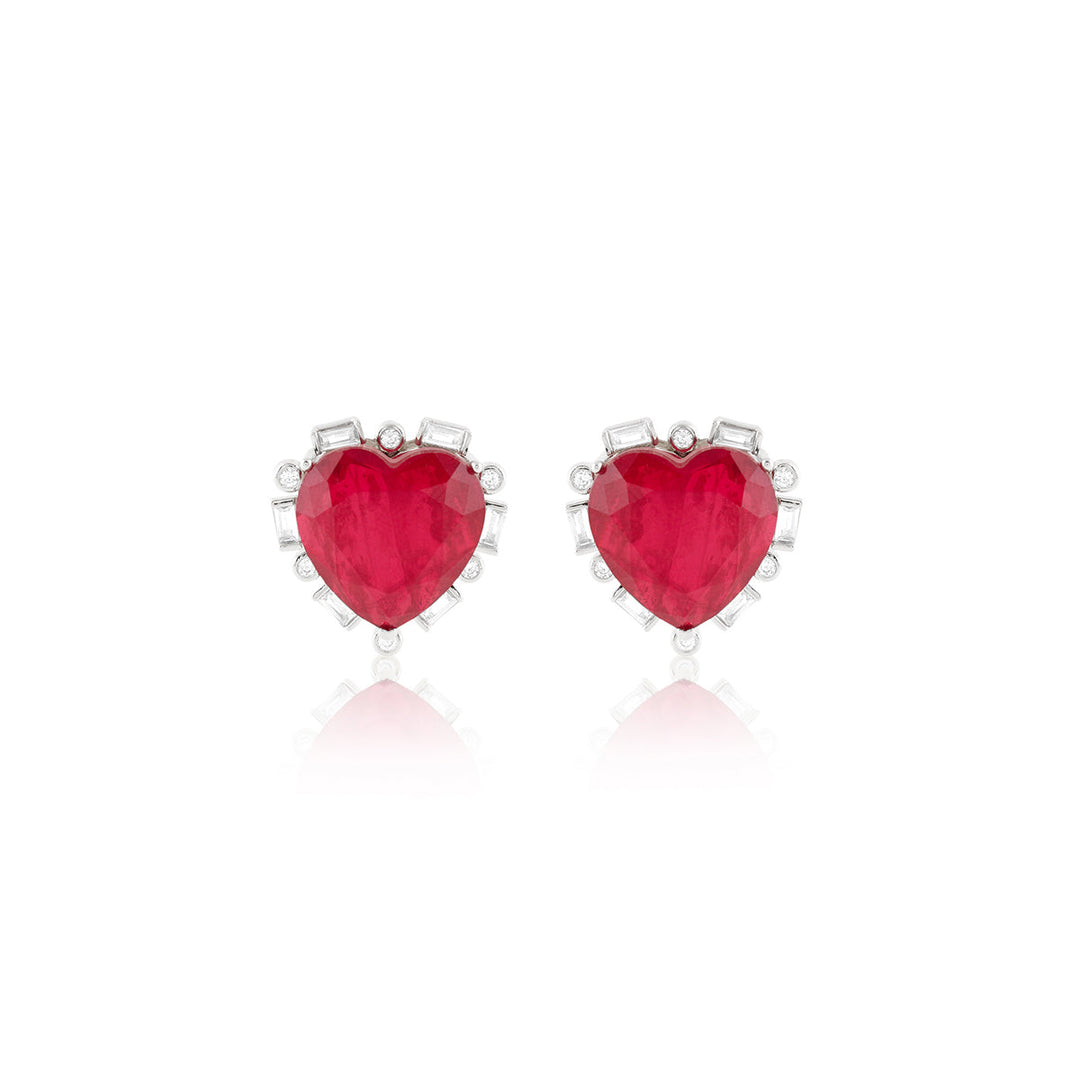Crimson Heart Luxe Studs