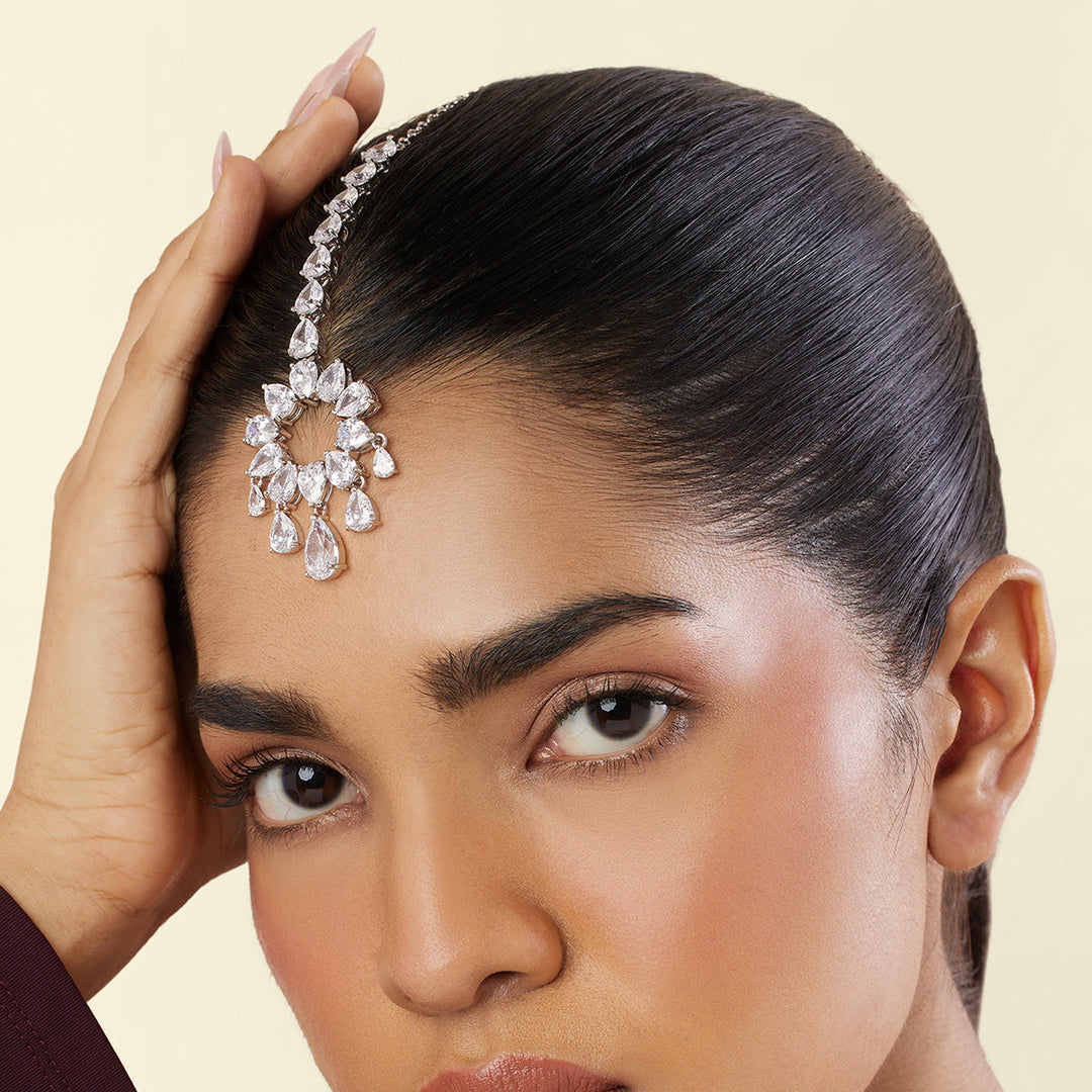 Celestial Radiance Maangtikka - Isharya | Modern Indian Jewelry