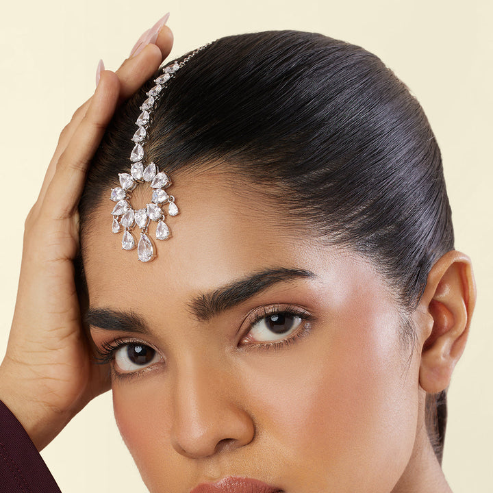 Celestial Radiance Maangtikka - Isharya | Modern Indian Jewelry