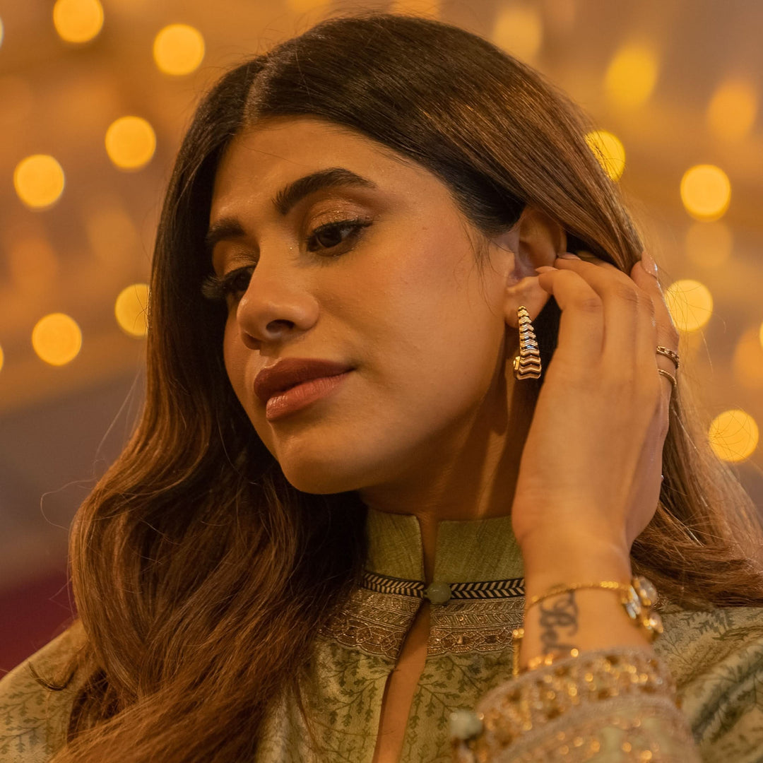Multi Hoop Earring for Women by Isharya | Modern Indian Jewellery