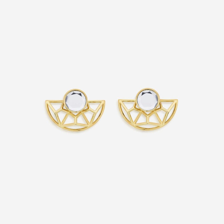 Ayaana Filigree and Mirror Earrings for Women by Isharya | Modern Indian Jewellery