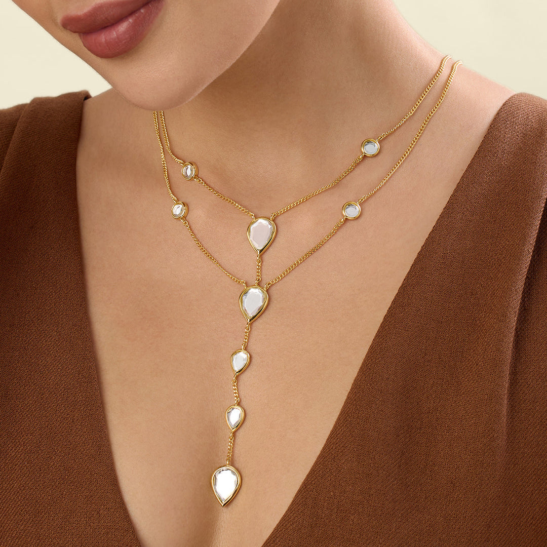 Ayaana Mirror Y Necklace