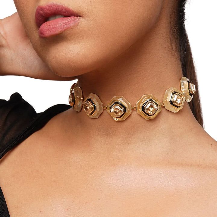 Gold Choker Necklace for Women by Isharya | Modern Indian Jewellery
