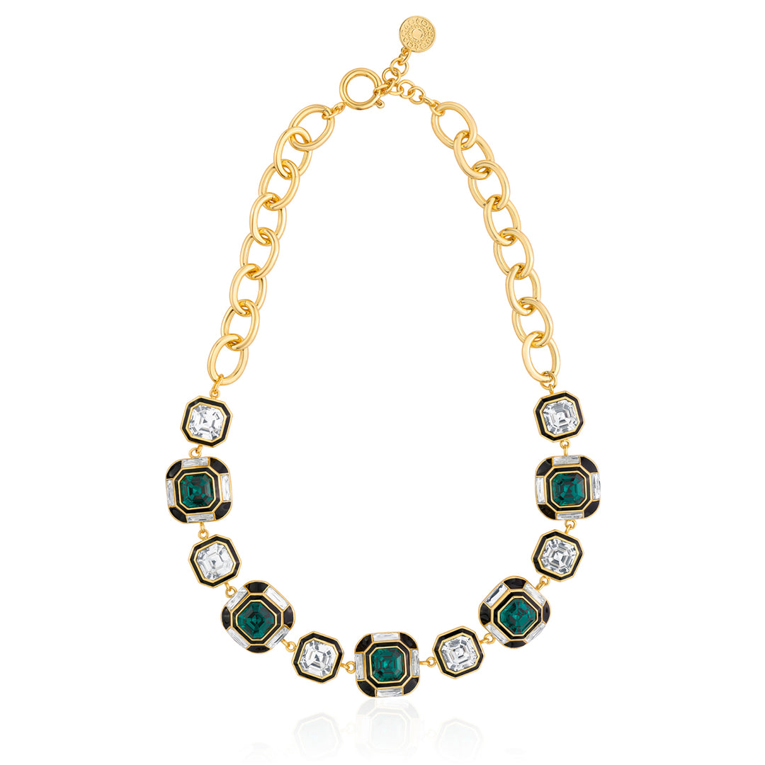 Jungle Green Crystal Necklace