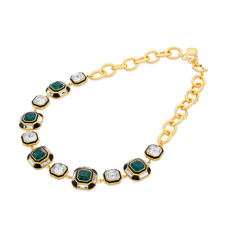 Jungle Green Crystal Necklace