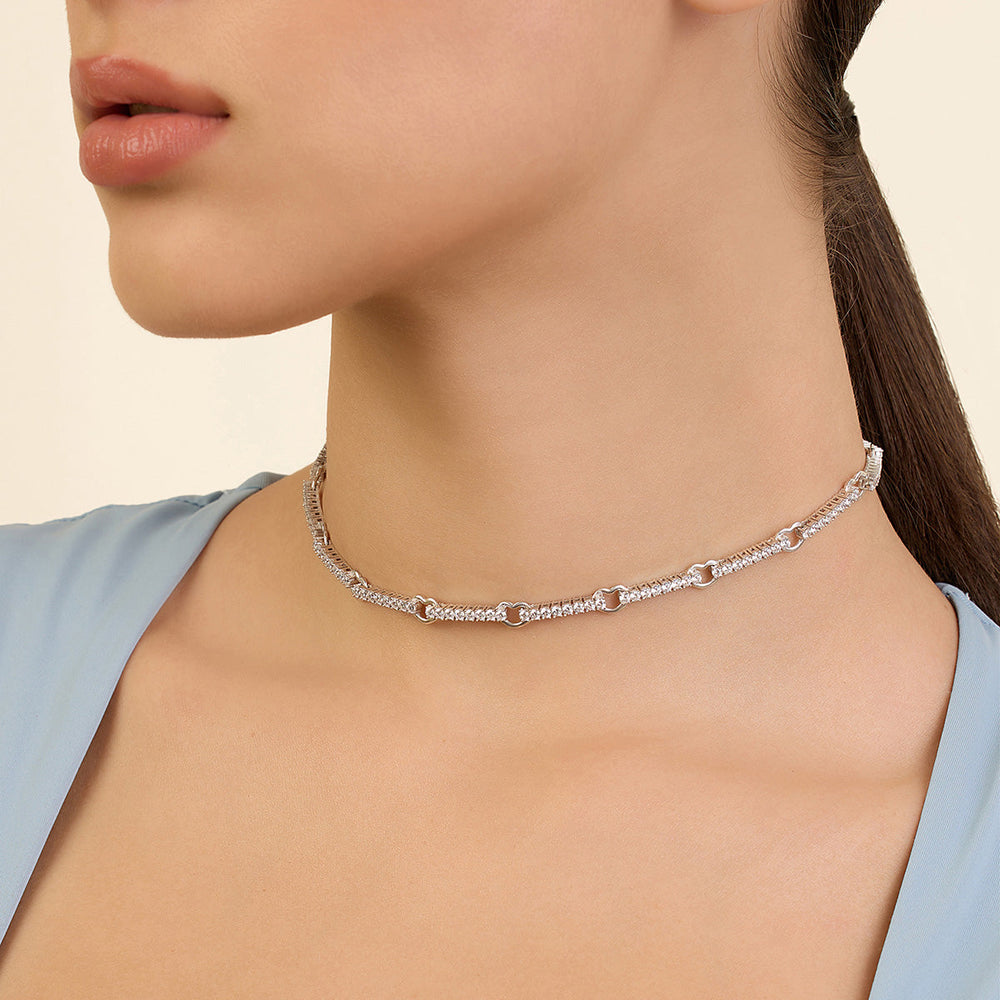 Silver Link Necklace