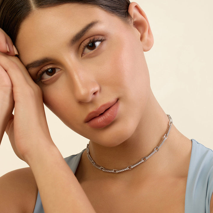 Silver Link Necklace
