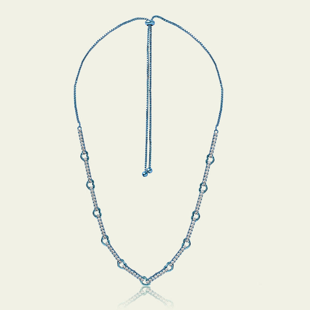 Blue Link Necklace