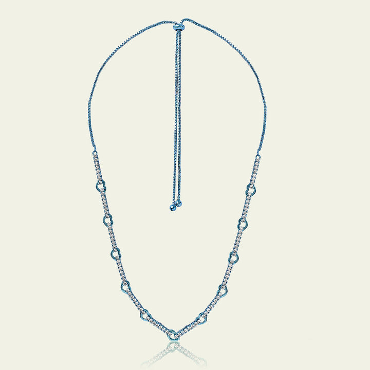 Blue Link Necklace