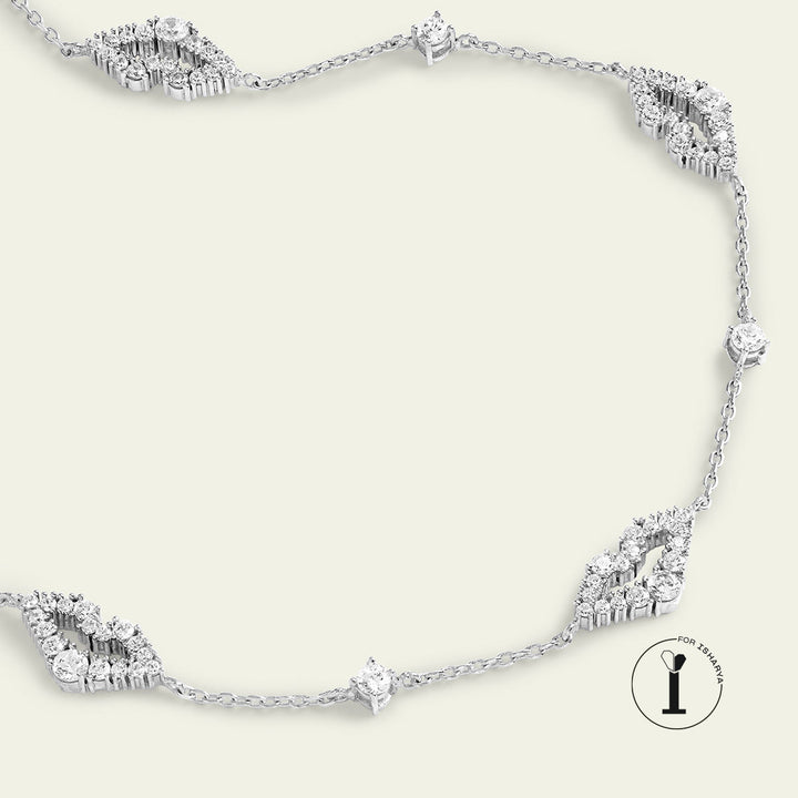 Silver Lips Necklace