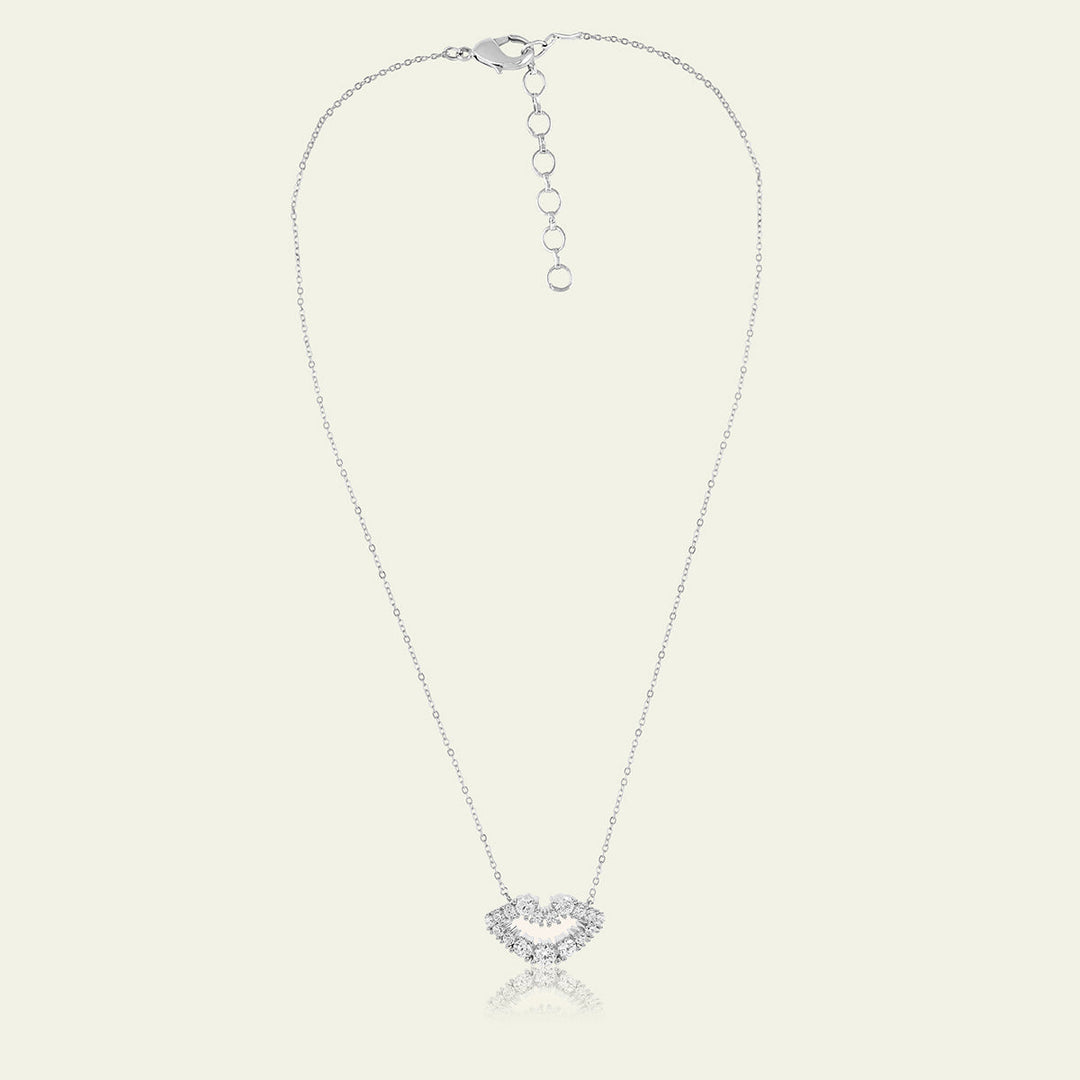 Silver Lip Necklace