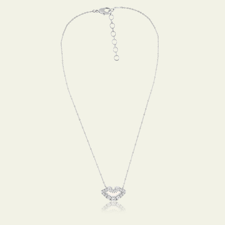 Silver Lip Necklace