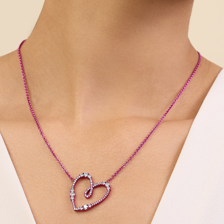 Pink Heart Pendant