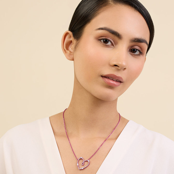 Pink Heart Pendant