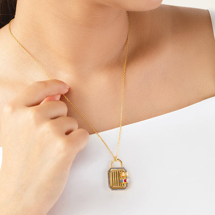 Gold Pendant Necklace for Women by Isharya | Modern Indian Jewellery