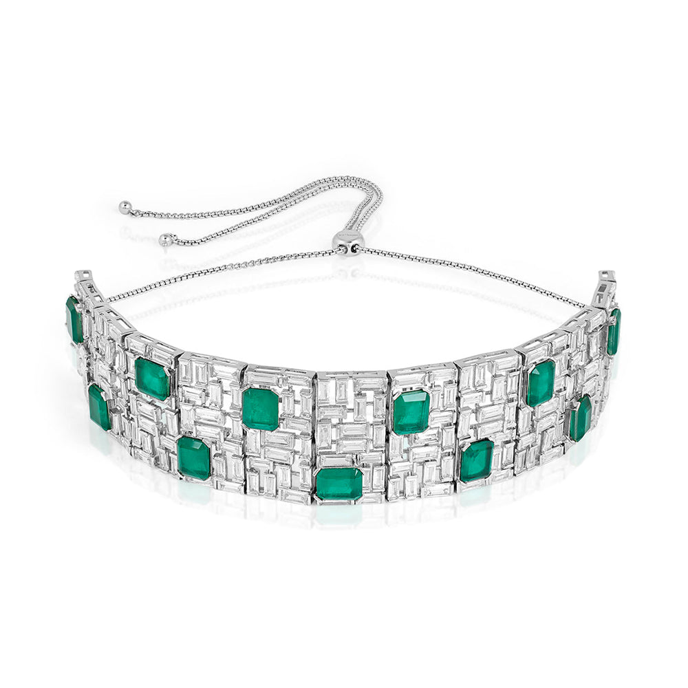 Green Choker Necklace for Women by Isharya | Modern Indian Jewellery