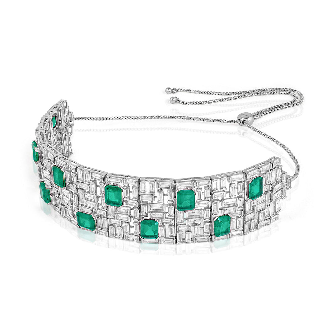 Green Choker Necklace for Women by Isharya | Modern Indian Jewellery