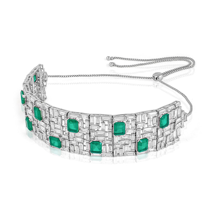 Green Choker Necklace for Women by Isharya | Modern Indian Jewellery