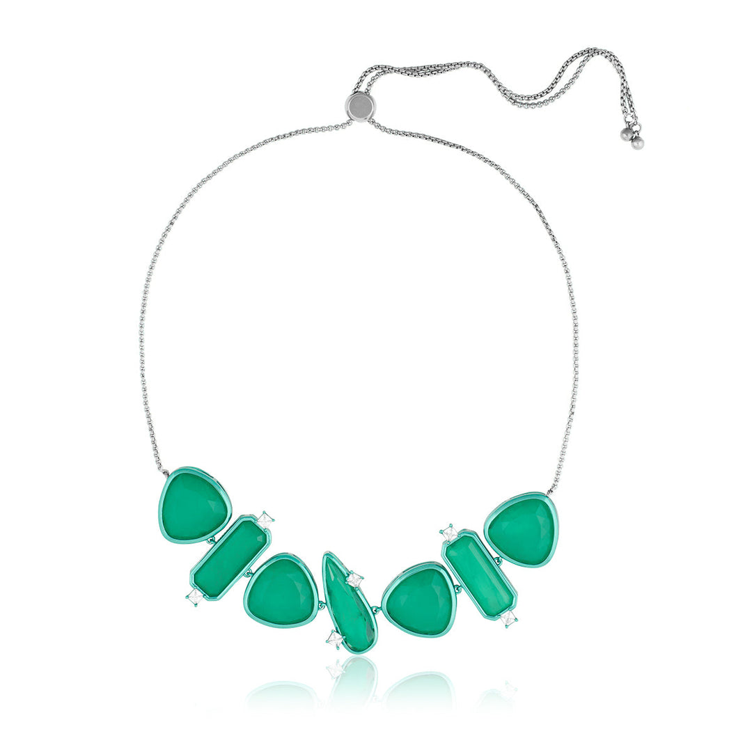 Green Choker Necklace for Women by Isharya | Modern Indian Jewellery