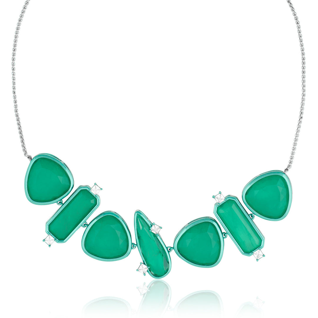 Green Choker Necklace for Women by Isharya | Modern Indian Jewellery