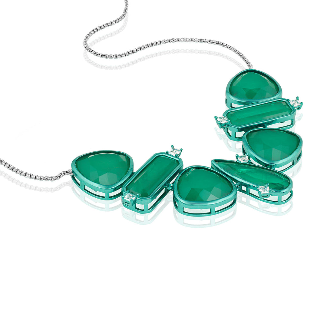 Green Choker Necklace for Women by Isharya | Modern Indian Jewellery