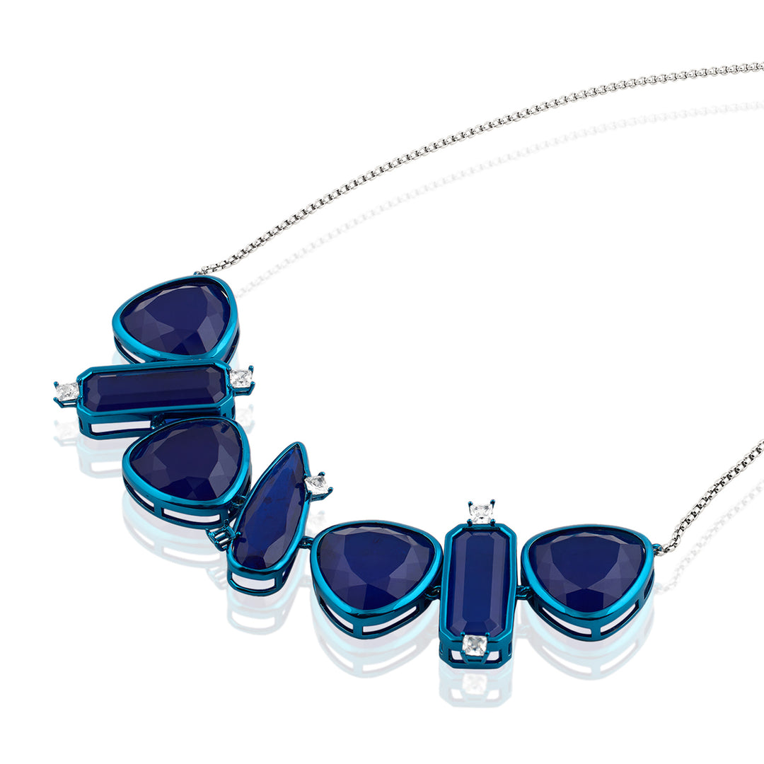 Sapphire Flame Choker