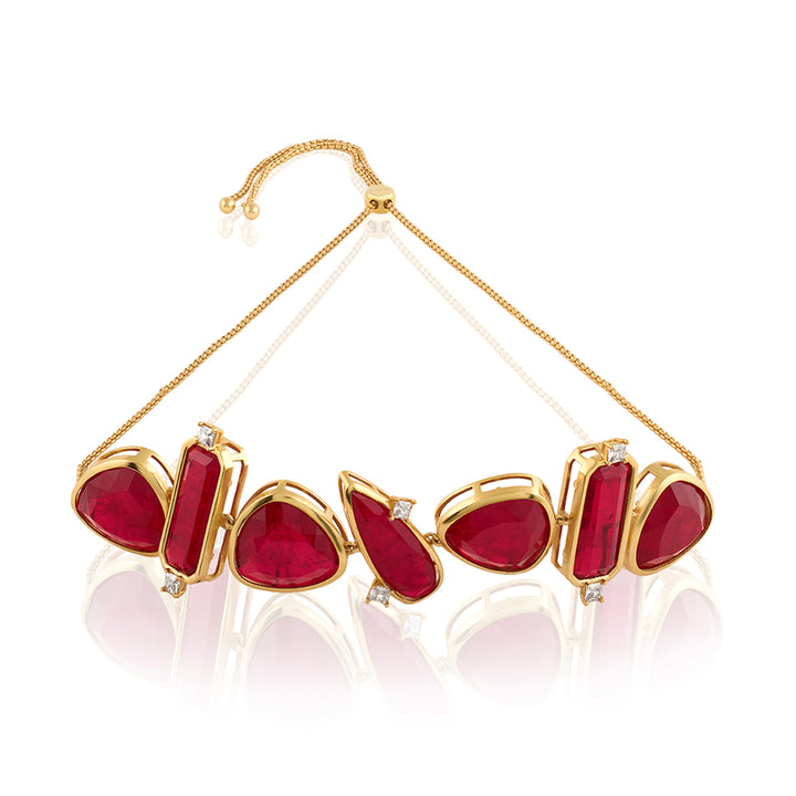 Doublet Choker With Gold Plating