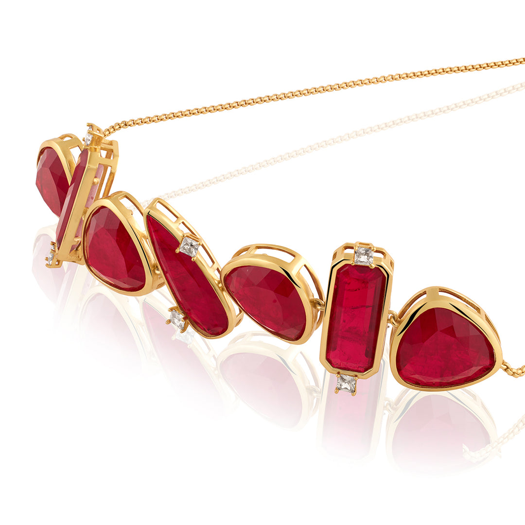 Doublet Choker With Gold Plating